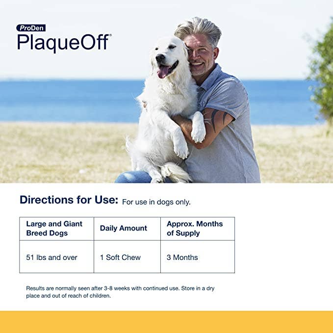 PlaqueOff Soft Chews Large Breed 90ct